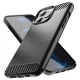 Lankstus TPU dėklas iPhone 13 Pro Max Carbon Case, juodas