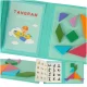Magnetic book puzzle 3D Tangram blocks