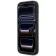 Mercedes-Benz Leather Mesh Bow Line MagSafe dėklas telefonui iPhone 18 Pro / 17 Pro, tamsiai pilkas