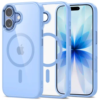 Tech-Protect MagMat MagSafe dėklas, skirtas iPhone 17 - Transparent Blue
