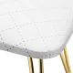 MOMO 6-M Manicure Armrest, Quilted White/Gold