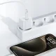 Acefast A73 Mini PD 20W GaN įkroviklis + USB-C laidas, baltas
