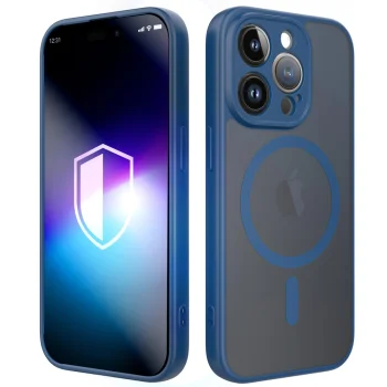3MK Protection Misty MagCase dėklas iPhone 15 Pro Max, mėlynas