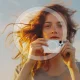 Kameros apsauginis stiklas AmazingThing iPhone 16 Pro / 16 Pro Max su aliuminio rėmeliu, sidabrinis