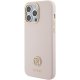 Guess dėklas iPhone 15 Pro Max telefonui Silicone Logo Strass 4G, rožinis