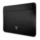 Guess Saffiano Triangle Logo dėklas nešiojamam kompiuteriui iki 14\", juodas