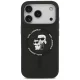 Karl Lagerfeld Silicone Karl&Choupette Ring MagSafe case for iPhone 18 Pro Max / 17 Pro Max, black
