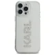 Karl Lagerfeld dėklas iPhone 16 Pro Max telefonui IML Rhinestones Logo, skaidrus