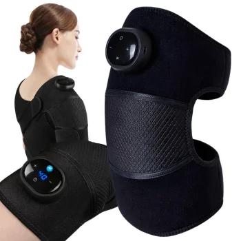 Electric Knee and Shoulder Massager with Heat for Pain Relief