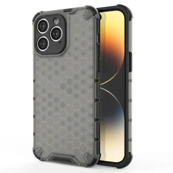Dėklas „Honeycomb“, skirtas „iPhone 14 Pro Max“, juodas