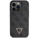 Guess dėklas iPhone 14 Pro su dirželiu Crossbody 4G Metal Logo, juodas