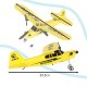Nuotoliniu būdu valdomas lėktuvas FX803 Piper, geltonas