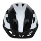 Ikonka Rallex Bicycle Helmet, Adjustable, Black/White, M (54-58 cm)