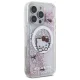 Hello Kitty dėklas iPhone 16 Pro Max su Liquid Glitter ir MagSafe, baltas