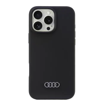 Audi dėklas iPhone 16 Pro Max telefonui, juodas