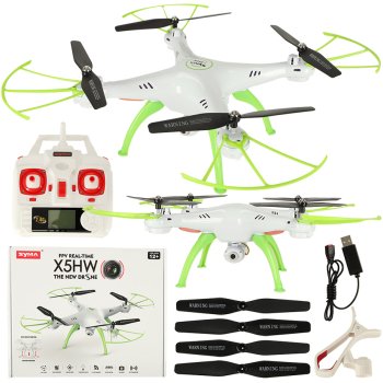 Dronas Syma X5HW 2.4GHz su Wi-Fi kamera, baltas