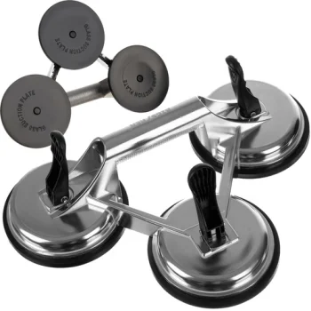 Bigstren trigubas vakuuminis prisiurbtukas 150 kg, sidabrinis