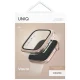 Uniq Voute dėklas su stiklu Apple Watch 10/11 46mm, rožinis auksas