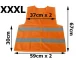 Atspindinti apsauginė liemenė, oranžinė, XXXL