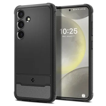 Dėklas Spigen Rugged Armor skirtas Samsung Galaxy S24, Matte Black