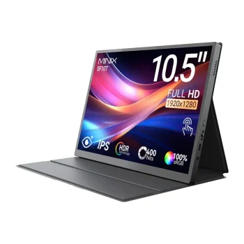 Nešiojamas jutiklinis monitorius 10.5" Minix SF10T FHD IPS, juodas