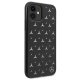 Mercedes dėklas iPhone 11 / Xr Silver Stars Pattern, juodas