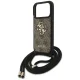 Guess 4G Big Logo dėklas su virvele iPhone 17 Pro, rudas