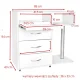 Podiatry Unit Cart Y-300, White