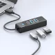 Orico PWC2U-U3 3-Port USB Hub (2x USB-A 3.0, 1x USB-C 3.0), 0.5m, Black
