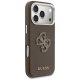 Guess FW Resin Logo Case for iPhone 17 Pro Max, Brown