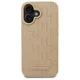 Karl Lagerfeld dėklas iPhone 16 su MagSafe, Hot Stamp, kreminis
