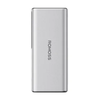 Išorinė baterija Romoss PPU20 20000mAh 130W, sidabrinė