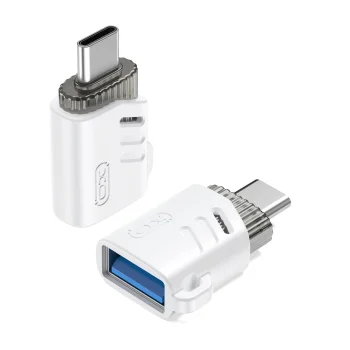 XO NB256B OTG USB-A į USB-C Adapteris Baltas