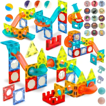 Ricokids RK-763 magnetiniai konstruktoriai su apšvietimu, 110 vnt.