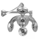 Sieninis klimazonas Gabbiano GD-505W, sidabrinis