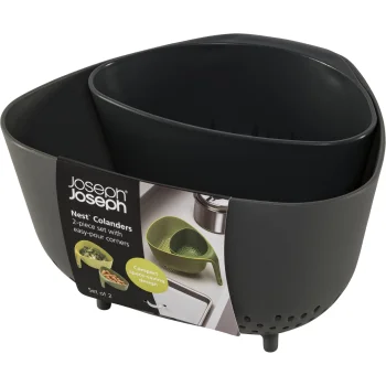 Kiaurasamčių rinkinys Joseph Joseph Nest Colanders, 2 vnt., pilkas