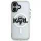 Karl Lagerfeld IML Karl Sketch Logo MagSafe dėklas telefonui iPhone 17, skaidrus