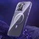 Dėklas Kingxbar PQY Ice Crystal Series telefonui iPhone 14 Plus su MagSafe, pilkas