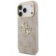 Guess 4G Classic Logo Big Strap Metal Buttons dėklas iPhone 17 Pro, rožinis