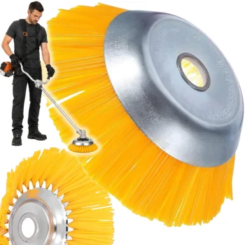 Nailoninis piktžolių šepetys trimeriui 200mm