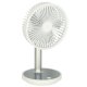 Wireless USB Desk Fan, 4 Speeds, LED, 38 cm, White