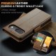 CASEME magnetinis atverčiamasis dėklas Google Pixel 9 / 9 Pro, rudas