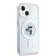 Karl Lagerfeld iPhone 15 Plus Case KC Glitter MagSafe, Transparent