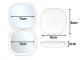 Folding LED Makeup Mirror with 5x Magnification
