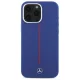 Mercedes Silicone Red Stripe MagSafe dėklas telefonui iPhone 16 Pro Max, Navy Blue
