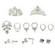 Large Doll Clothes and Accessories Set XL, 34 Elements
