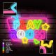 Forever Light FPNE39 PLAYROOM LED neoninis šviestuvas, įvairiaspalvis