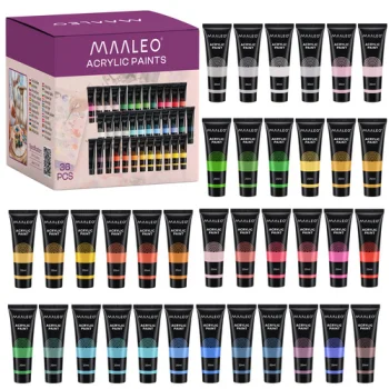 Akriliniai dažai Maaleo 36 x 20 ml, 36 vnt. rinkinys