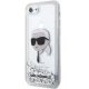 Karl Lagerfeld dėklas iPhone 7 / 8 / SE, sidabrinis