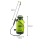 Slėginis purkštuvas Gardlov 00025581, 5 l, žalias